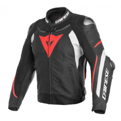 Dainese Μπουφάν Δερμάτινο Super Speed 3 Black/White/Red